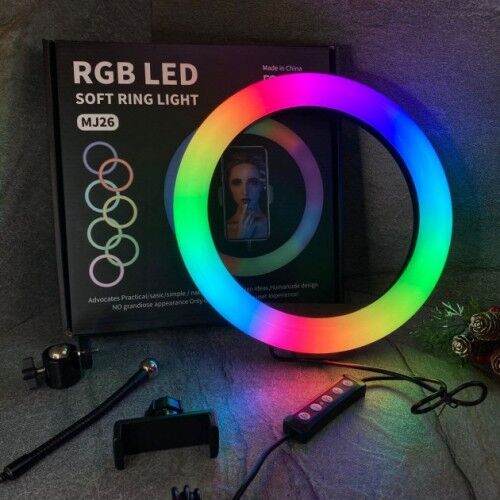 Кольцевая лампа Ring Light RGB Led 26cm без штатива - 2