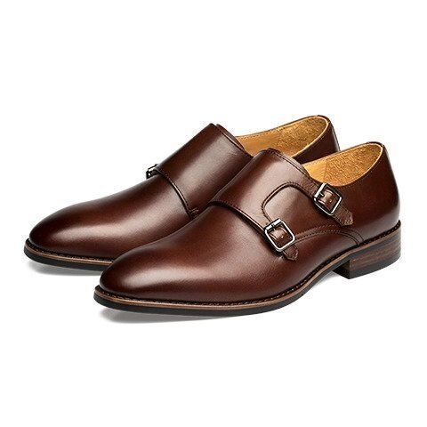 Мужские туфли Qimian Calfskin Men Shoes (Brown/Коричневый) 