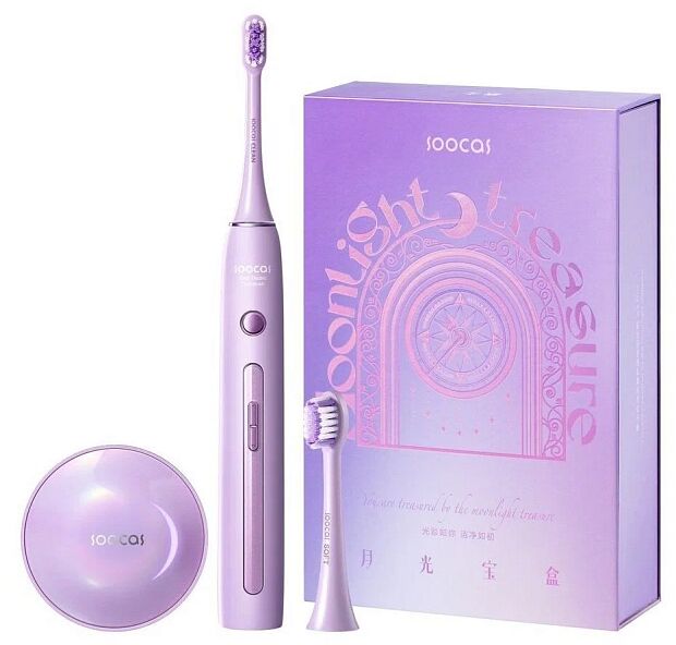 Электрическая зубная щетка Soocas X3 Pro с дезинфекцией, purple RU - 1