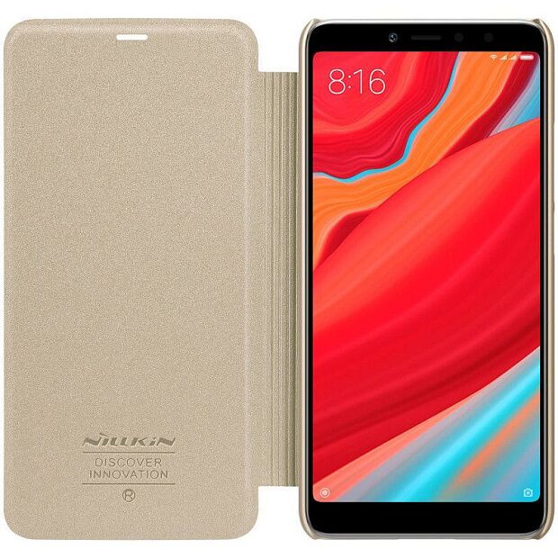 Чехол-книжка для Xiaomi Mi 8 SE Nillkin Sparkle Leather Case (Gold/Золотистый) : отзывы и обзоры - 3