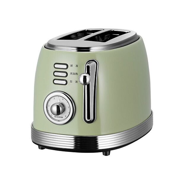 Тостер-гриль Ocooker Small Retro Toaster (Green) - 5
