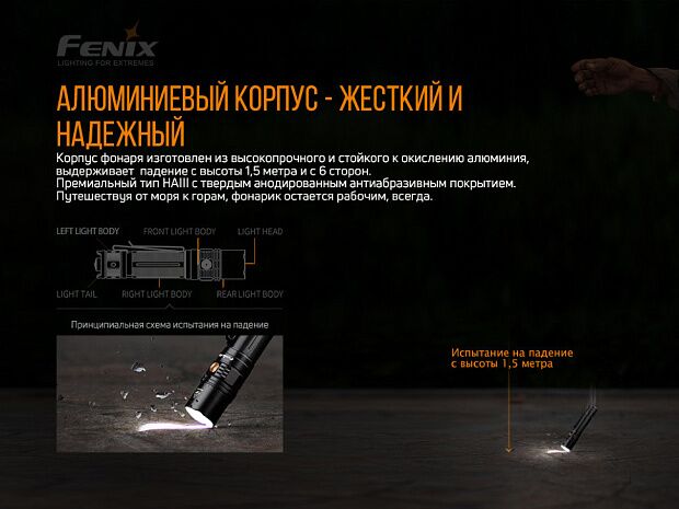 Набор Fenix PD36R LED FlashlightE01 V2.0, PD36RE01V20 - 9