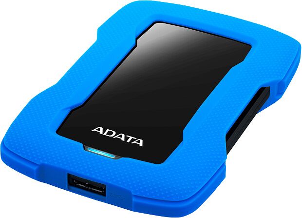 Внешний жесткий диск Portable HDD 1TB ADATA HD330 (Blue), Silicone, USB 3.2 Gen1, 133x89x16mm, 190g - 4