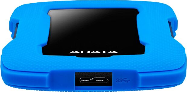 Внешний жесткий диск Portable HDD 1TB ADATA HD330 (Blue), Silicone, USB 3.2 Gen1, 133x89x16mm, 190g - 6