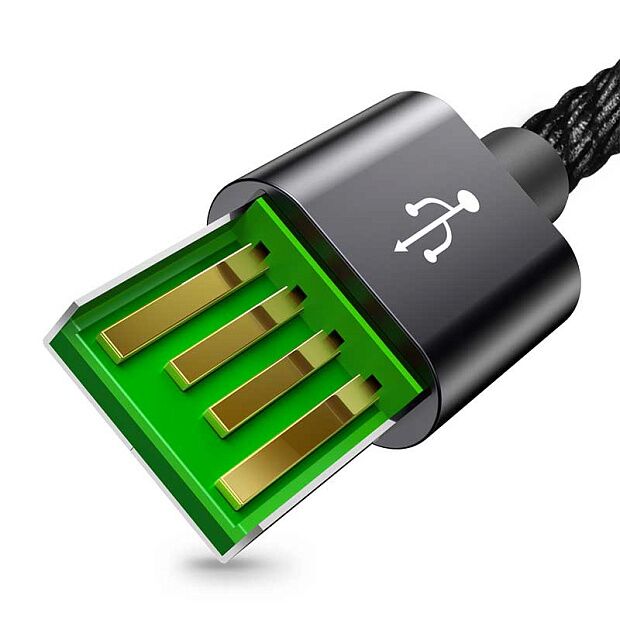 Кабель Baseus Double Fast Charging USB Cable USB For Type-C 5A 1m (Black/Черный) - 2