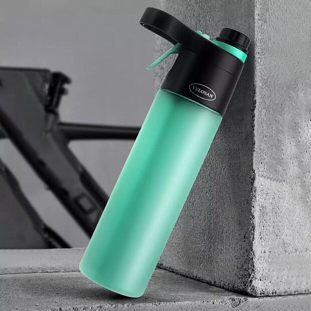 Спортивная бутылка с распылителем VELOSAN Germany Portable Spray Water 600ml (Green) - 5