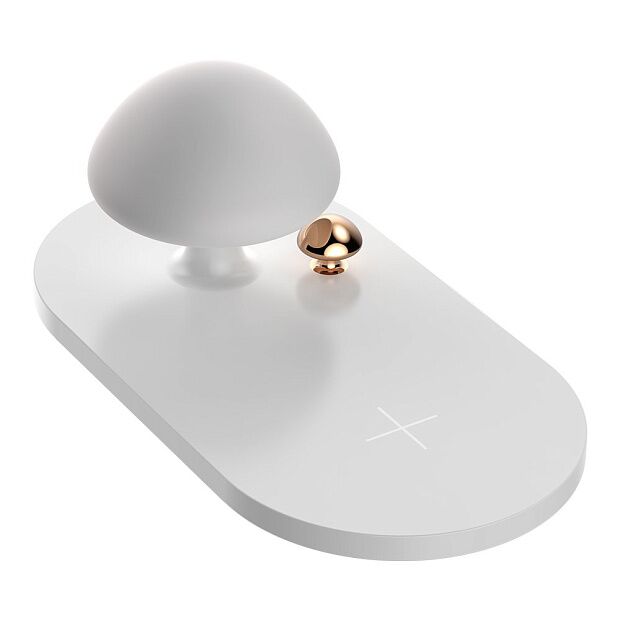 Baseus Mushroom Lamp Desktop Wireless Charger (White) - 7