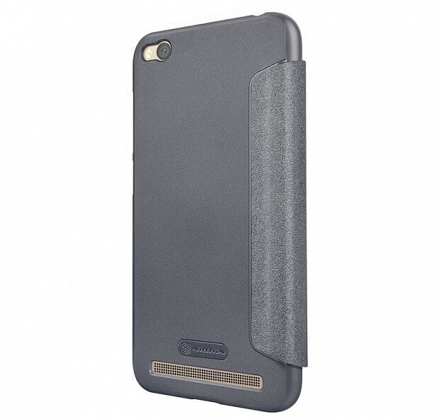 Чехол для Xiaomi Redmi 5A Nillkin Sparkle Leather Case (Grey/Серый) - 4