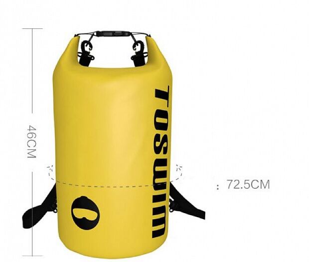Непромокаемый рюкзак Toswim Multi-Function Waterproof Shoulder Bucket Bag (Yellow/Желтый) - 2