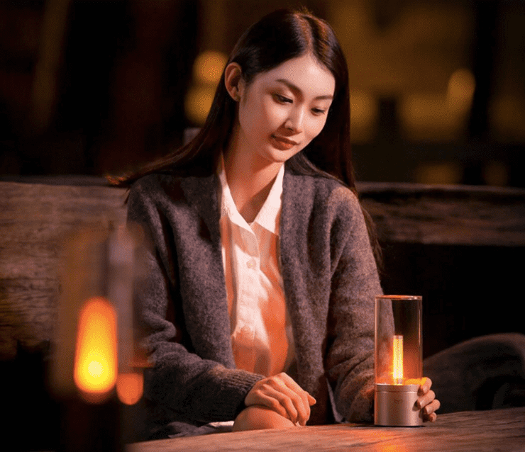 Пример свечения ночника Xiaomi Yeelight Ambiance Lamp YL060