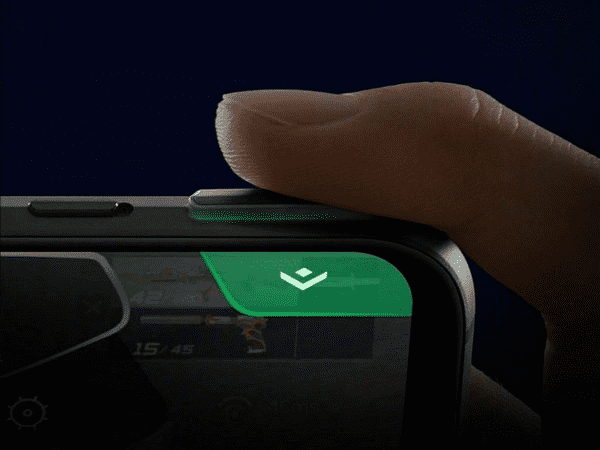 Дизайн выдвижных кнопок на корпусе телефона Блэк Шарк 3