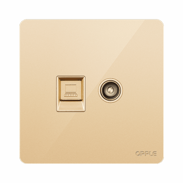 Розетка Opple K12 Lighting Switch Socket Tv Computer (Gold/Золотая) 